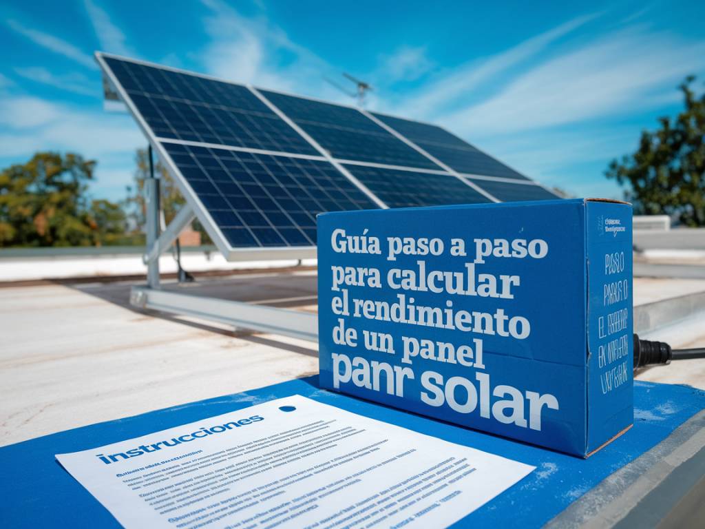 Guía paso a paso para calcular el rendimiento de un panel solar